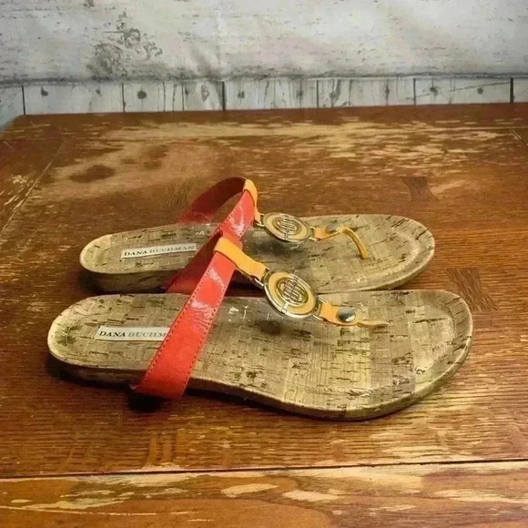 Dana Buchman Erica Mango Cork Sandal - Size 8. - Picture 2 of 7